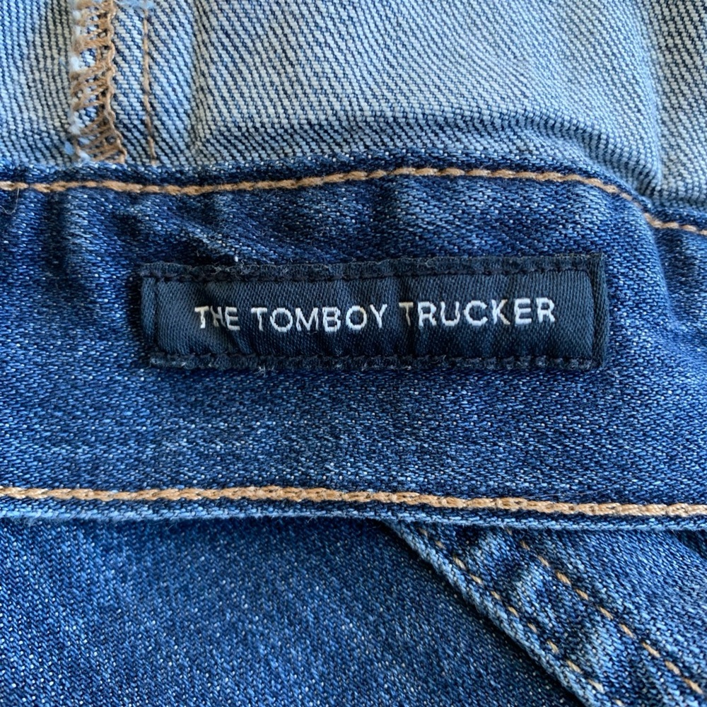 Lucky Brand Tomboy Trucker size XS blue denim button-up jean jacket - Picture 4 of 6